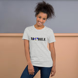 Alotofit Mobile Reppin Blk/Blue/Wht Short-Sleeve Unisex T-Shirt