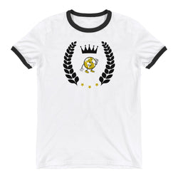 Alotofit Luxury Globeman Blk/Gold Ringer T-Shirt