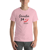 Alotofit Grindin 24/7 Blk/Red Short-Sleeve Unisex T-Shirt
