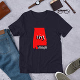 Alotofit Alabama 163 Blk/Red/Wht Short-Sleeve Unisex T-Shirt