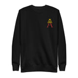 Alotofit Royal A Red/Gold Embroidered Logo Unisex Fleece Pullover