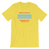 Alotofit Premium Clothing Red/Light Blue Short-Sleeve Unisex T-Shirt