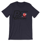 Persistence Pays Off Black/Red/White Logo Unisex short sleeve t-shirt