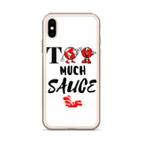 Alotofit Too Much Sauce Blk/Red IPhone Case