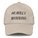 Alotofit Humbly Winning Black Cotton Dad Cap w/ side branding