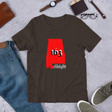 Alotofit Alabama 163 Blk/Red/Wht Short-Sleeve Unisex T-Shirt