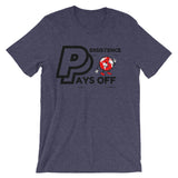 Persistence Pays Off Black/Red/White Logo Unisex short sleeve t-shirt