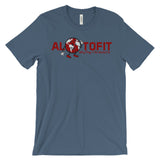 Alotofit Globeman Red & White Logo Unisex Short Sleeve T-shirt