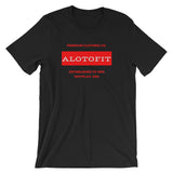 Alotofit Premium Clothing Red/White Short-Sleeve Unisex T-Shirt