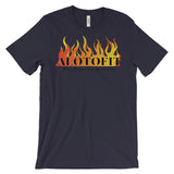 Alotofit Fire Black Logo Unisex Short Sleeve T-shirt