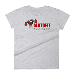 Alotofit Muscle Up Red/Black/White Logo Women's Short Sleeve T-shirt