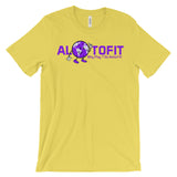 Alotofit Globeman Purple Logo Unisex Short Sleeve T-shirt