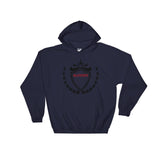 Alotofit Luxury Black Red Logo Hooded Sweatshirt w/ outside label