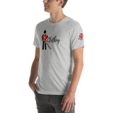 Alotofit Clothing Blk/Red Short-Sleeve Unisex T-Shirt w/ sleeve logo