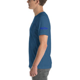 Alotofit Money, Power, Respect Blk/Blue Short-Sleeve Unisex T-Shirt