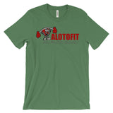 Alotofit Muscle Up Red/Grey/White Logo Unisex short sleeve t-shirt