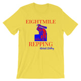 Alotofit Eightmile Repping Red Blue Unisex short sleeve t-shirt w/ outside logo