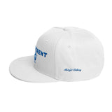 Alotofit Different Blue/White Snapback Hat w/side branding