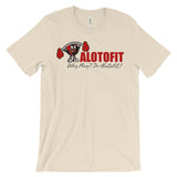 Alotofit Muscle Up Red/Black/White Logo Unisex Short Sleeve T-shirt