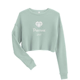 Alotofit Pressure White Text Crop Sweatshirt