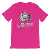 Alotofit Silver Crown Logo Unisex short sleeve t-shirt