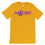 Alotofit Globeman Purple Logo Unisex Short Sleeve T-shirt