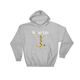 Alotofit Boat Life Gold White Logo Hooded Sweatshirt