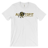 Alotofit Globeman MetallicGold/Black Logo Unisex short sleeve t-shirt