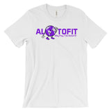 Alotofit Globeman Purple Logo Unisex Short Sleeve T-shirt
