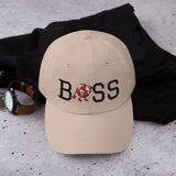Alotofit Boss Blk/Red Embroidered Dad hat