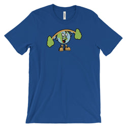 Alotofit Muscle Up Character Front & Back Logo Unisex Short Sleeve T-shirt