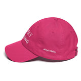 Alotofit Humbly Winning White Cotton Dad Cap w/ side branding