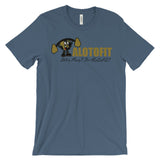 Alotofit Muscle Up MetallicGold/Black Logo Unisex short sleeve t-shirt