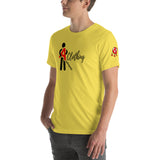 Alotofit Clothing Blk/Red Short-Sleeve Unisex T-Shirt w/ sleeve logo