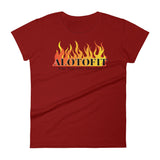 Alotofit Fire Black Logo Women's Short Sleeve T-shirt
