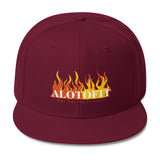 Alotofit Fire Original Logo Wool Blend Snapback (Flat Embroidery)