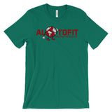 Alotofit Globeman Red & White Logo Unisex Short Sleeve T-shirt