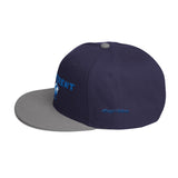 Alotofit Different Blue/White Snapback Hat w/side branding