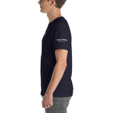 Alotofit Money, Power, Respect White/Blue Short-Sleeve Unisex T-Shirt