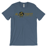 Alotofit Globeman MetallicGold/Black Logo Unisex short sleeve t-shirt