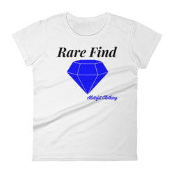 Alotofit Rare Find Blue Logo women's short sleeve t-shirt