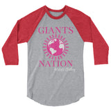 Alotofit Eightmile Giants Nation 3/4 sleeve raglan shirt w/ outside logo