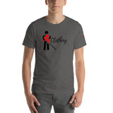 Alotofit Clothing Blk/Red Short-Sleeve Unisex T-Shirt w/ sleeve logo