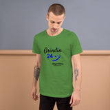 Alotofit Grindin 24/7 Blk/Blue Text Short-Sleeve Unisex T-Shirt