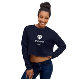 Alotofit Pressure White Text Crop Sweatshirt