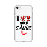 Alotofit Too Much Sauce Blk/Red IPhone Case