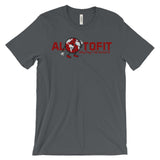 Alotofit Globeman Red & White Logo Unisex Short Sleeve T-shirt