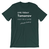 Alotofit Live Today White Short-Sleeve Unisex T-Shirt