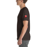 Alotofit Clothing Blk/Red Short-Sleeve Unisex T-Shirt w/ sleeve logo