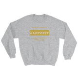 Alotofit Premium Clothing MetallicGold/White Sweatshirt